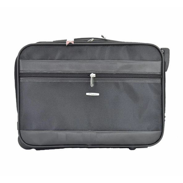 Çekçekli Kabin Boy Seyahat ve Business Çanta  42 Cm Siyah - 2