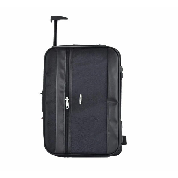 Çekçekli Kabin Boy Seyahat ve Business Çanta  42 Cm Siyah - 1