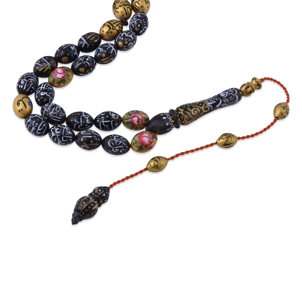 Minyatür Sure ve Gül İşlemeli Tesbih (Arya Kamalı Yapımı) - Resim 2