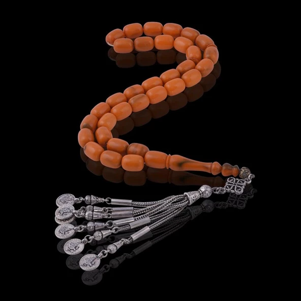 Kapsül Kesim Turuncu Katalin Tesbih - Resim 3