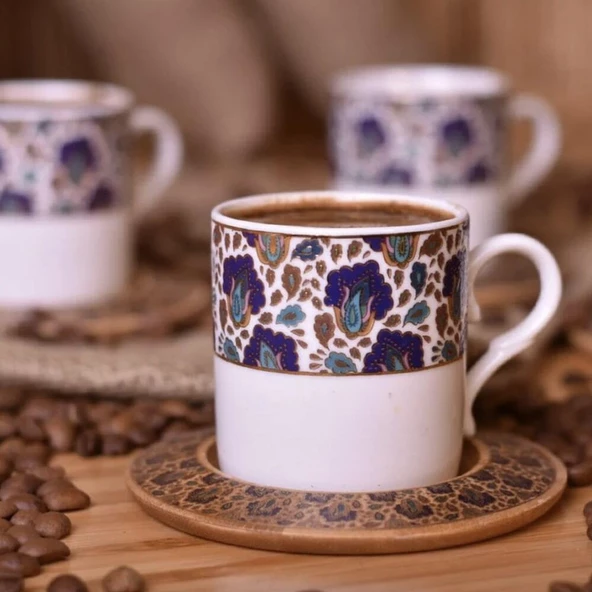 Bambum Lovisa - 6 Kişilik Kahve Fincan Takımı Dar - Resim 3