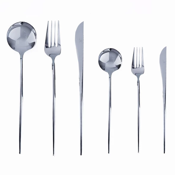 Lucky Art Royal Crown Line Çatal Bıçak Takımı 36 Parça