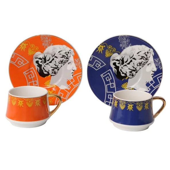 Lucky Art Mirth Bone 6Lı Kahve Fincanı