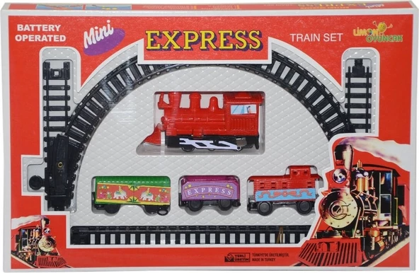 Mini  Ekspress Pilli Tren  Seti 1484