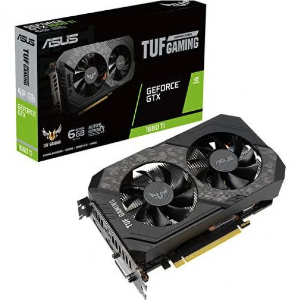 Asus Geforce TUF-GTX1660TI-6G-EVO-GAMING 6gb Gddr6 192BIT 1800MHZ Oc 1xdvı 2xhdmı 1xdp Ekran KARTI(GTX1660TI)
