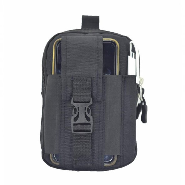 New Polo Fonksiyonel Bel Çantası Siyah - Resim 2