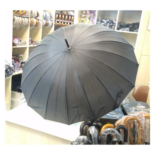 16 Telli Promosyon Baston Şemsiye Adet - Resim 2