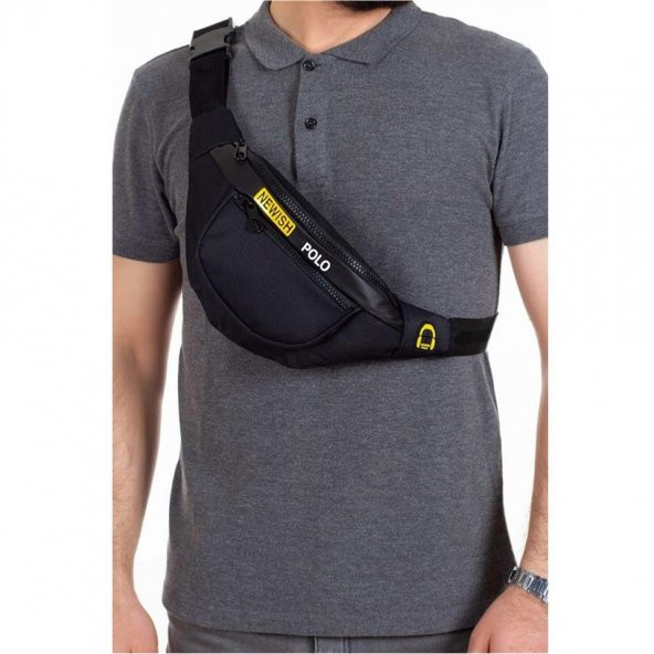 Newish Polo Accessories Bel Çantası Siyah - 2