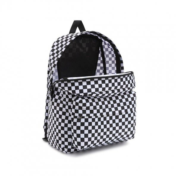 Vans Old Skool Check Sırt Çantası Siyah Beyaz - 4