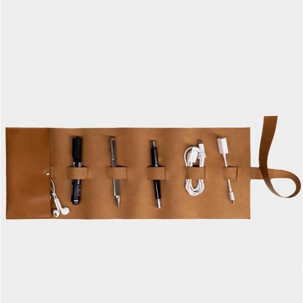 Hakiki Deri  Organizer Large Rulo Taba - 5