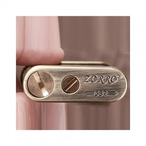 Zorro Z582 Benzinli Retro Çakmak Siyah - 4