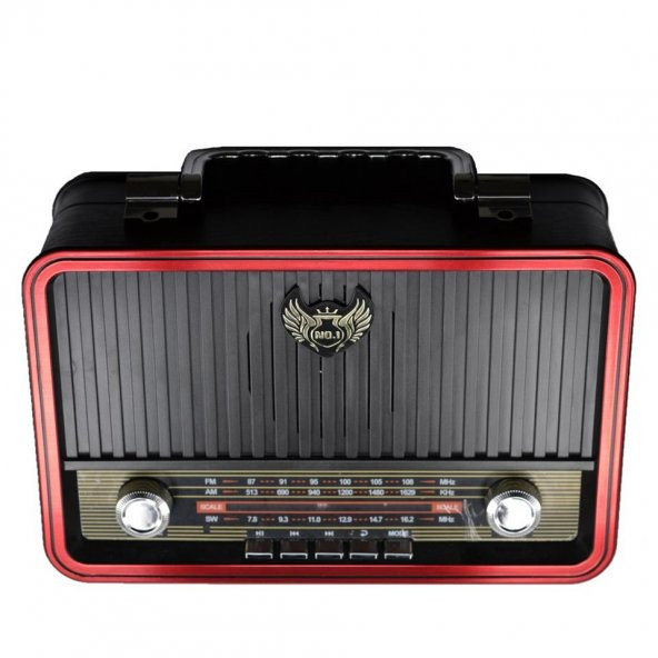 Retro 1907Bt Ahşap Nostaljik Fm Bluetooth Radyo - 2