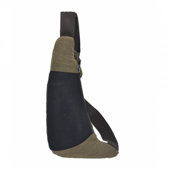 Ccs Kanvas Kumaş Sırt Çantası Body Bag Kahve - 4