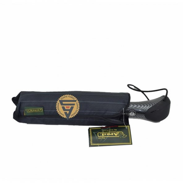 April A-227-G Tam Otomatik Fullmatic Special 10 Telli Şemsiye Siyah - Resim 3