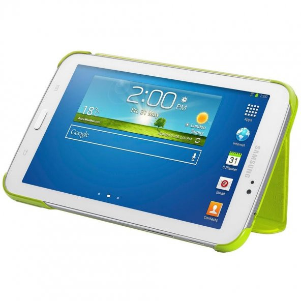 Samsung T210 Galaxy Tab 3 7.0 Bookcover Tablet Kılıfı Yeşil - 3