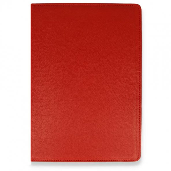 Samsung Galaxy T560 Tab E 9.7 Kılıf 360 Tablet Deri Kılıf Kırmızı