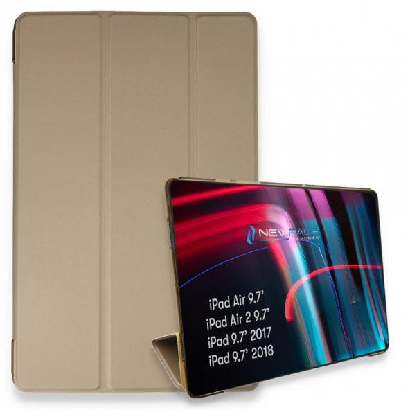 iPad 2 9.7 Kılıf Tablet Smart Kılıf Gold - 2