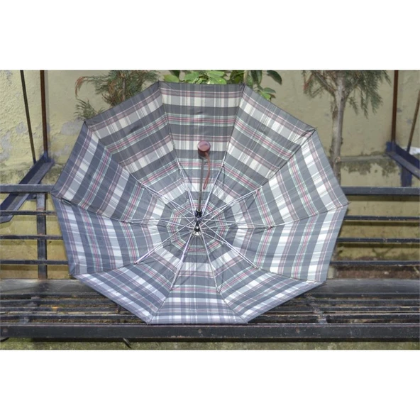 Snotline 02-L Toples Ekose Kadın Şemsiye - Resim 7