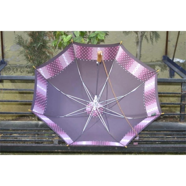 Snotline 14L Omuz Askılı Kadın Şemsiye Bordo - Resim 4