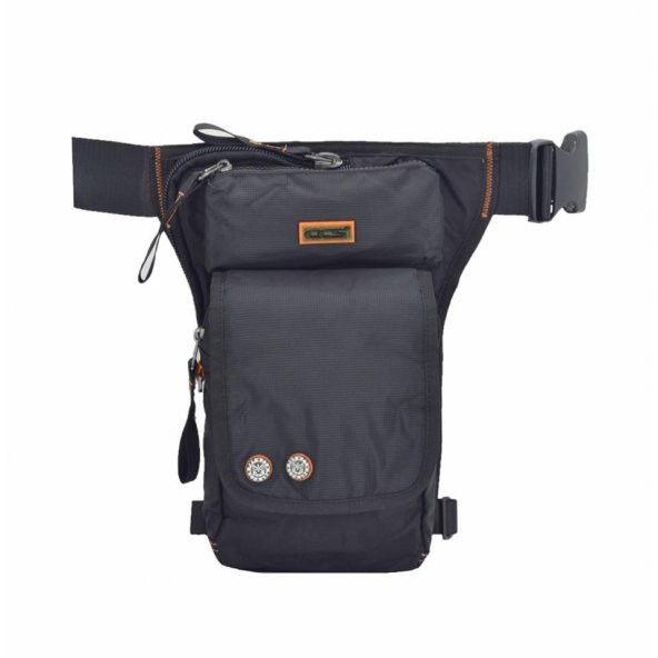 ÇÇS Waterproof Motosiklet Bel Bacak Çantası Siyah