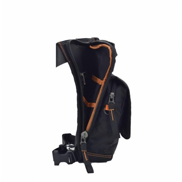 ÇÇS Waterproof Motosiklet Bel Bacak Çantası Siyah - 4