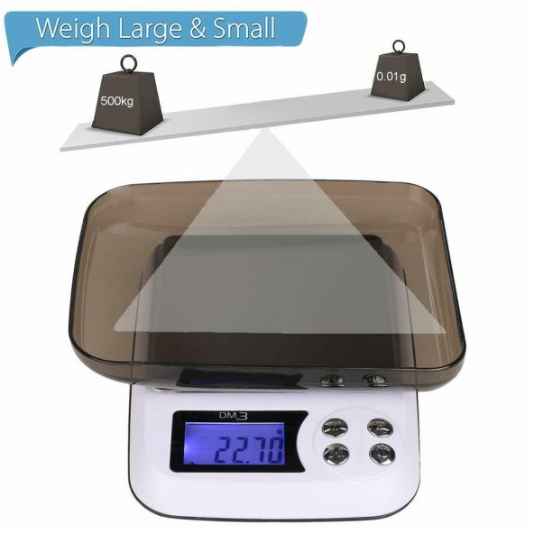 DM.3 Weighing Dijital Hassas Terazi 0.01500 Gr - 6