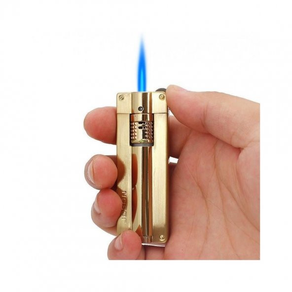 Jobon  Tzb365 Slim Tasarım Torch Çakmak Altın - 8