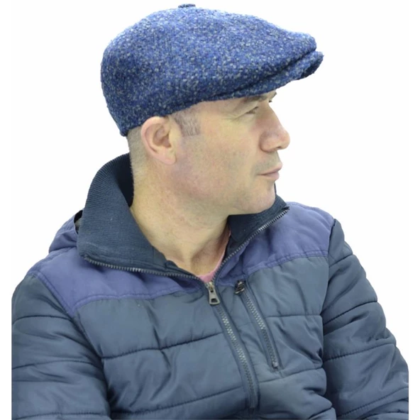 Peaky Blinders İngiliz Model Yün Kasket Lacivert - 2