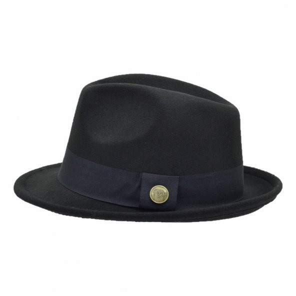 Fötr Fedora Şapka Panama Kasket Siyah - 3