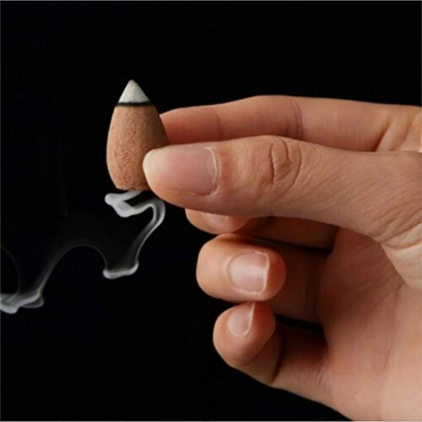 Şelale Formunda Ters Akış Tütsülük + 5 Aromatik Tütsü Gri - 7