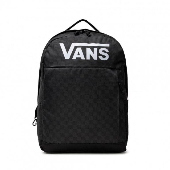 Vans Skool Sırt Çantası Kalemlikli Siyah Damalı - Resim 2