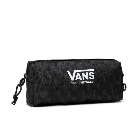 Vans Skool Sırt Çantası Kalemlikli Siyah Damalı - Resim 5