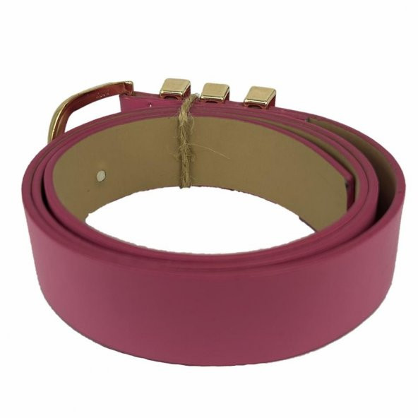 Vegan Deri Hll1155 Kadın Kemer 100 Cm Pembe - 2