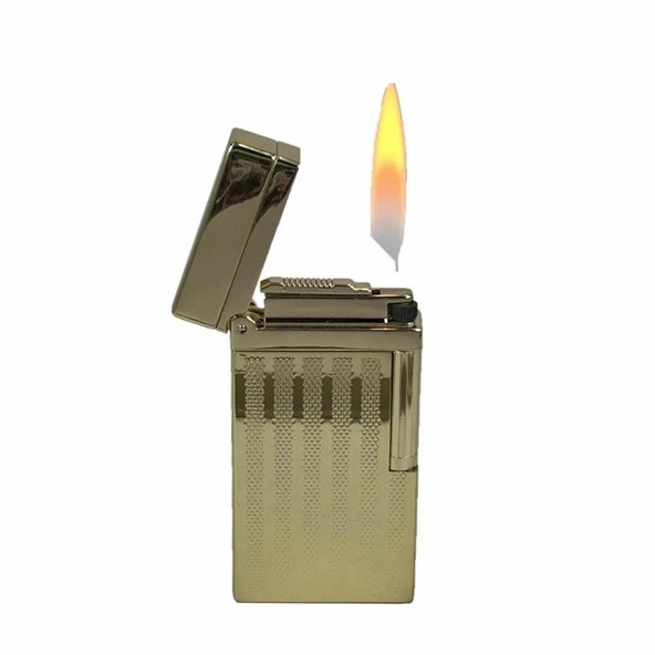 Dupont Tarz Yandan Çarklı Metal Çakmak Altın - Resim 6