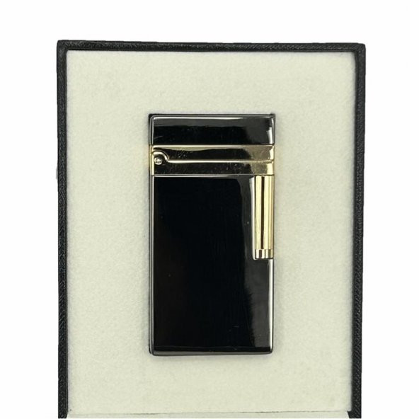 Dupont Tarz Yandan Çarklı Metal Çakmak Siyah - 3