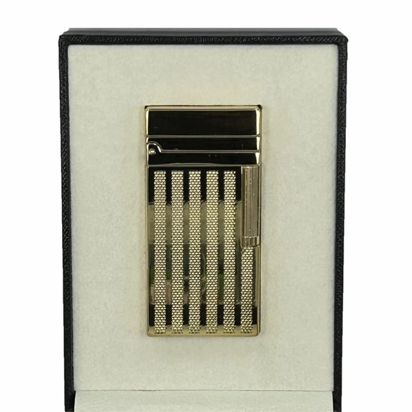 Dupont Tarz Yandan Çarklı Metal Çakmak Altın - Resim 4