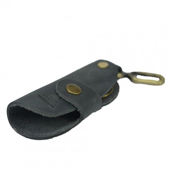 Hakiki Deri Slim Anahtarlık Gri - 4