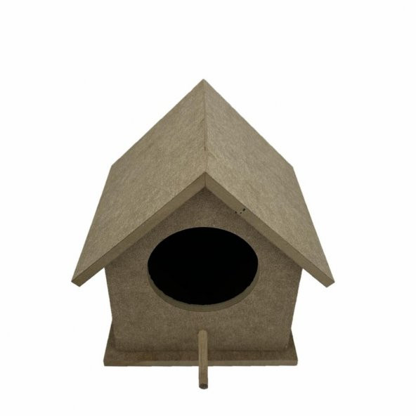 Dörtlü Orta Boy Ahşap Kuş Yuvası 15x16 Cm - 3