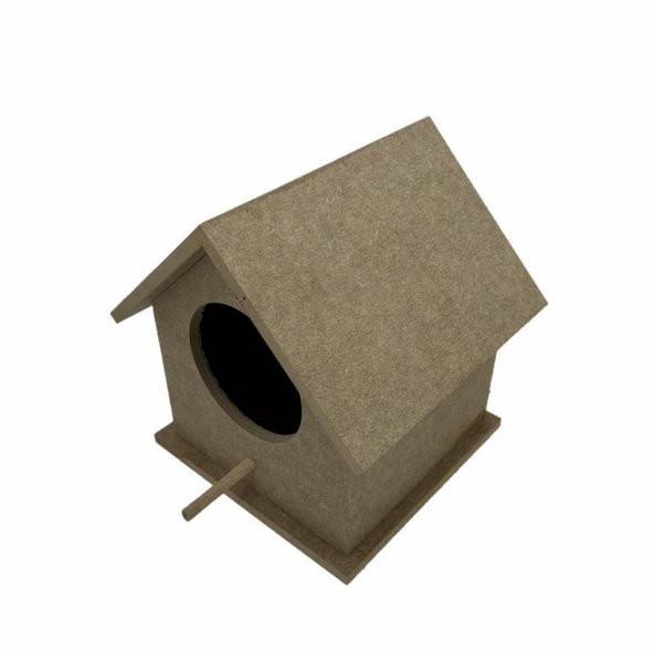 Dörtlü Orta Boy Ahşap Kuş Yuvası 15x16 Cm - 4