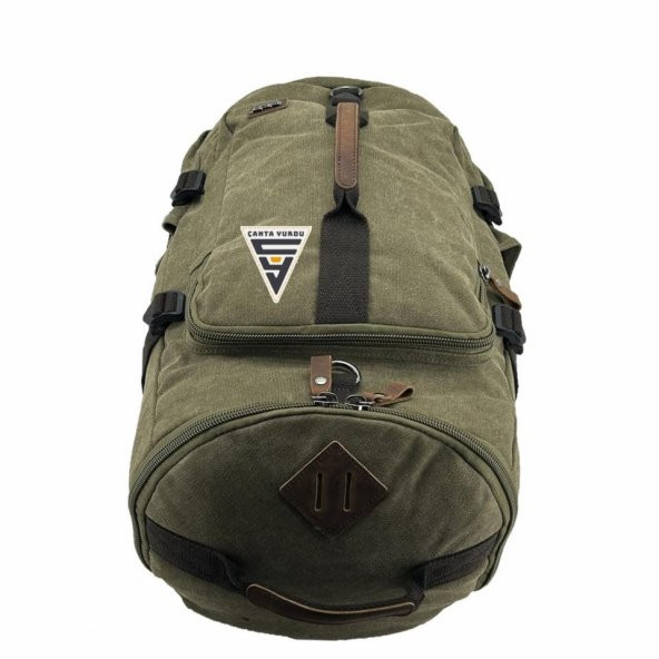 Ççs London 51566 Kanvas Spor Sırt Çantası Yeşil - Resim 2