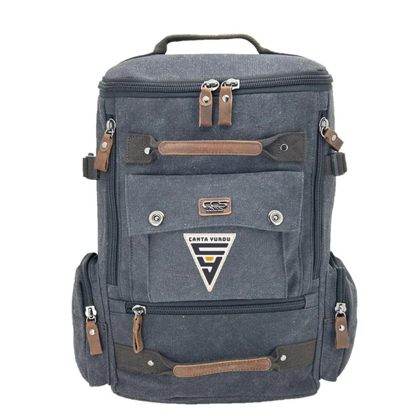 Ççs London 51564 Kanvas Seyahat Sırt Çantası Siyah ürün görseli 1