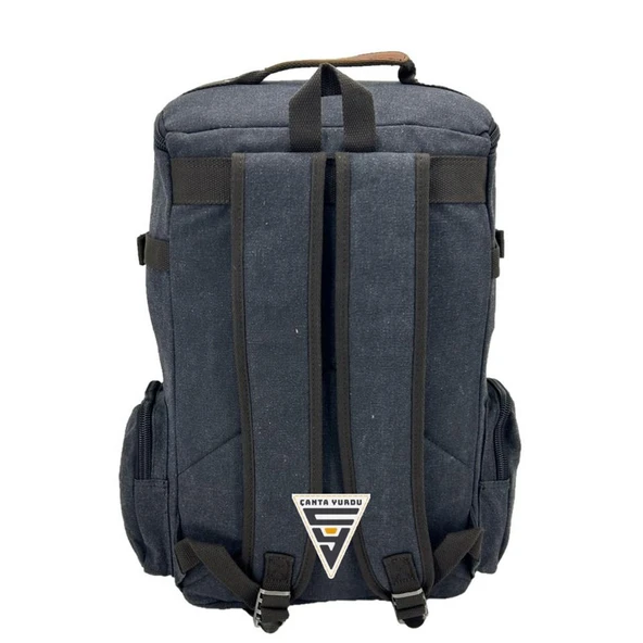 Ççs London 51564 Kanvas Seyahat Sırt Çantası Siyah - Resim 3