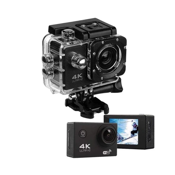 Aksiyon Kamera Wi-Fi 4K Ultra HD 170 Derece ürün görseli 1