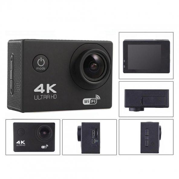 Aksiyon Kamera Wi-Fi 4K Ultra HD 170 Derece 32 Gb - 2