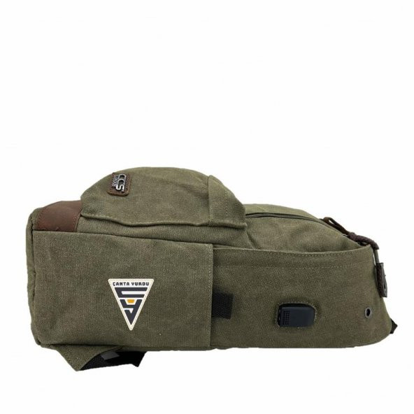 Ççs London 51568 Kanvas Usb Sırt Çantası Yeşil - Resim 2