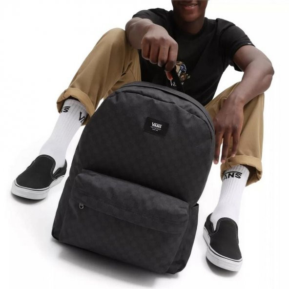 Vans Mn Old Skool Check Backpack Sırt Çantası Siyah - 3