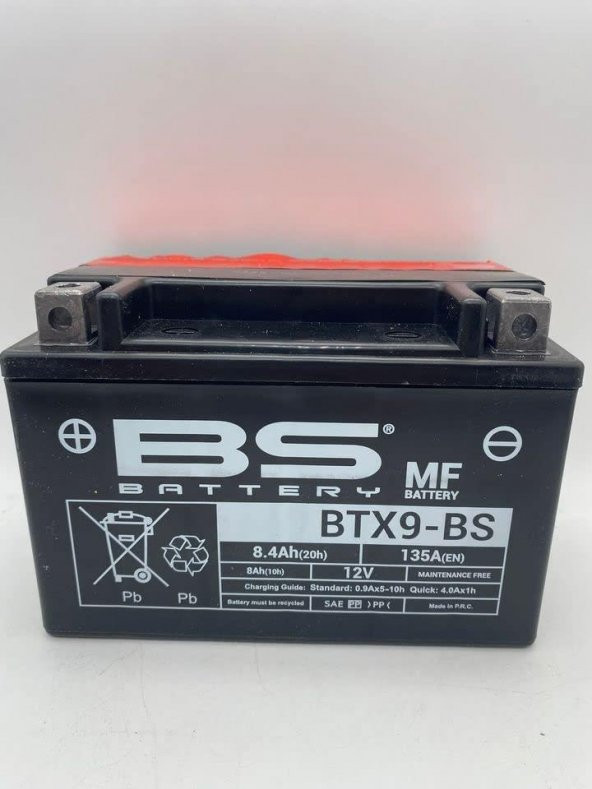 Bs Btx9-Bs 2004-2013 Kawasaki Z 750 Uyumlu Akü Sulu Akü - 2