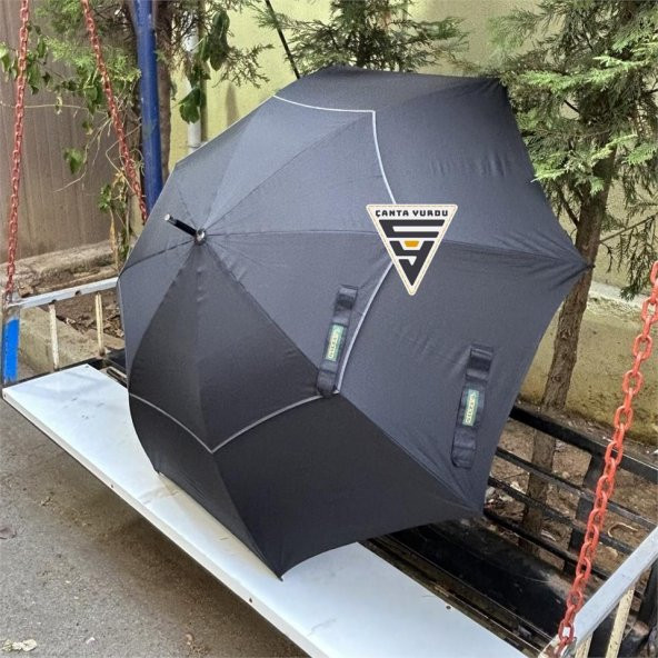 April A-250G Protokol Vale Şemsiyesi Çift Katmanlı Şemsiye 130 Cm Siyah - 5