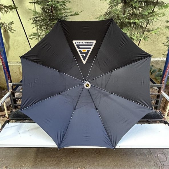 April A-250G Protokol Vale Şemsiyesi Çift Katmanlı Şemsiye 130 Cm Siyah - 6
