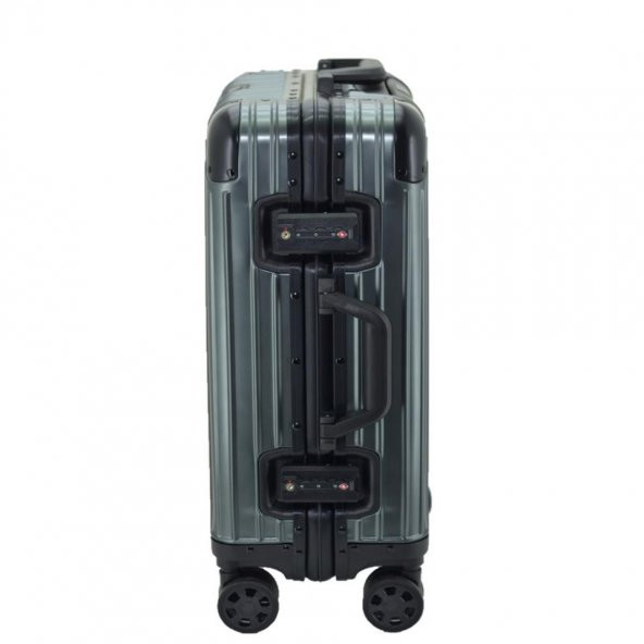 CCS 5250 Çekçekli Alüminyum Kasa Kabin Valiz Mavi - Resim 2